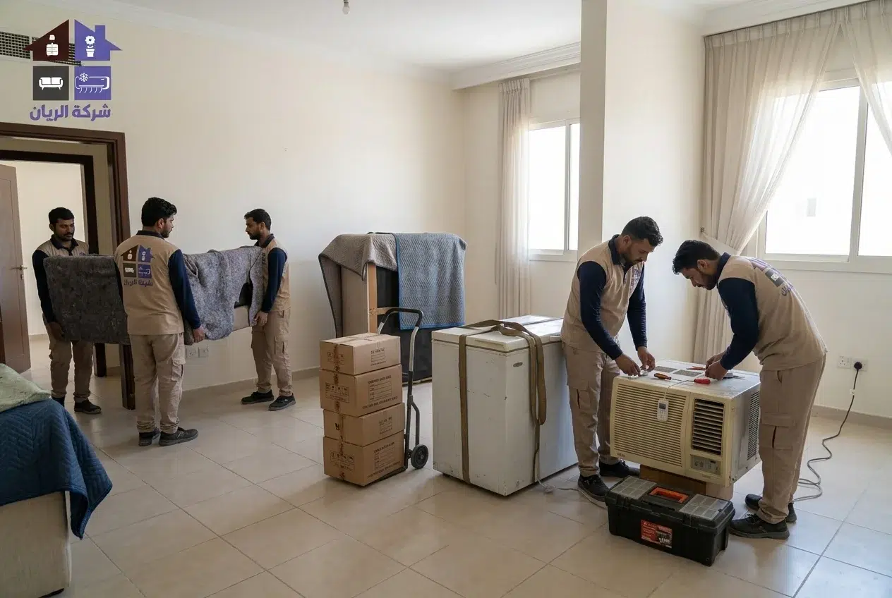 فك دولاب غرفة نوم مستعمل وتجهيزه للتحميل